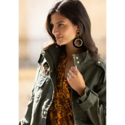 3S. x Le VestiaireParka saharienne femme 3 SUISSES COLLECTION vert