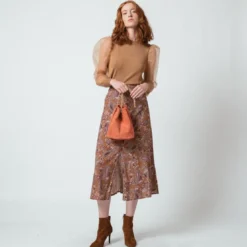 3S. x Le VestiairePull avec manches transparentes Albane en viscose beige