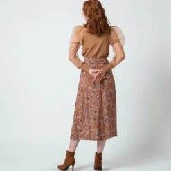 3S. x Le VestiairePull avec manches transparentes Albane en viscose beige