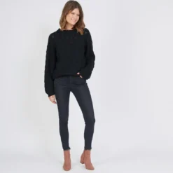 3S. x Le VestiairePull maille pointelle Beth en viscose