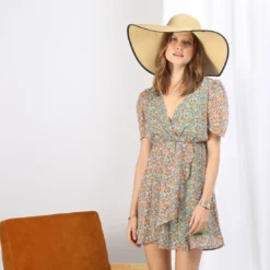 3S. x Le VestiaireRobe courte fleurie Iseult