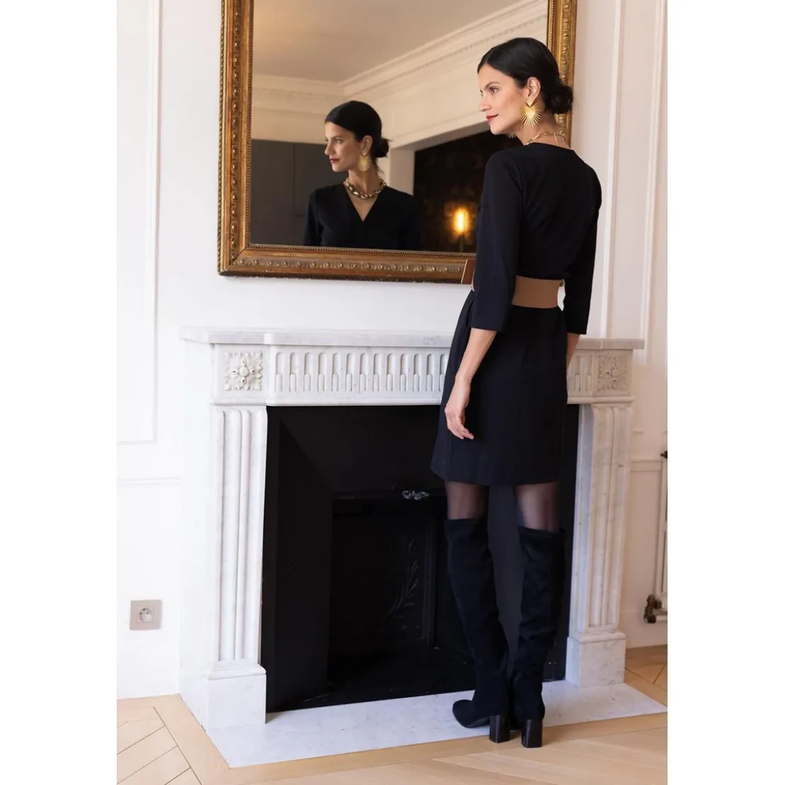3S. x Le VestiaireRobe croisée manches 3/4 Anya