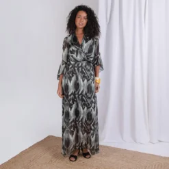 3S. x Le VestiaireRobe longue fluide Zoé