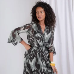 3S. x Le VestiaireRobe longue fluide Zoé