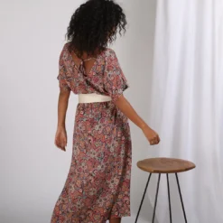 3S. x Le VestiaireRobe longue imprimée Julie