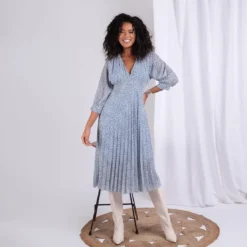 3S. x Le VestiaireRobe longue léopard Manon