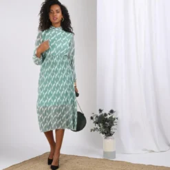 3S. x Le VestiaireRobe longue plissée Clara