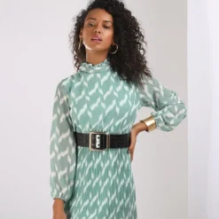 3S. x Le VestiaireRobe longue plissée Clara