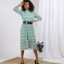 3S. x Le VestiaireRobe longue plissée Clara