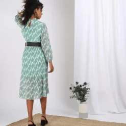 3S. x Le VestiaireRobe longue plissée Clara