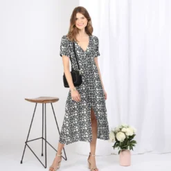 3S. x Le VestiaireRobe longue Valou en viscose