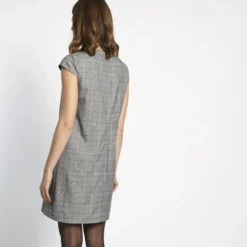 3S. x Le VestiaireRobe manches courtes à carreaux Calla