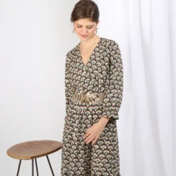 3S. x Le VestiaireRobe midi imprimée Faustine