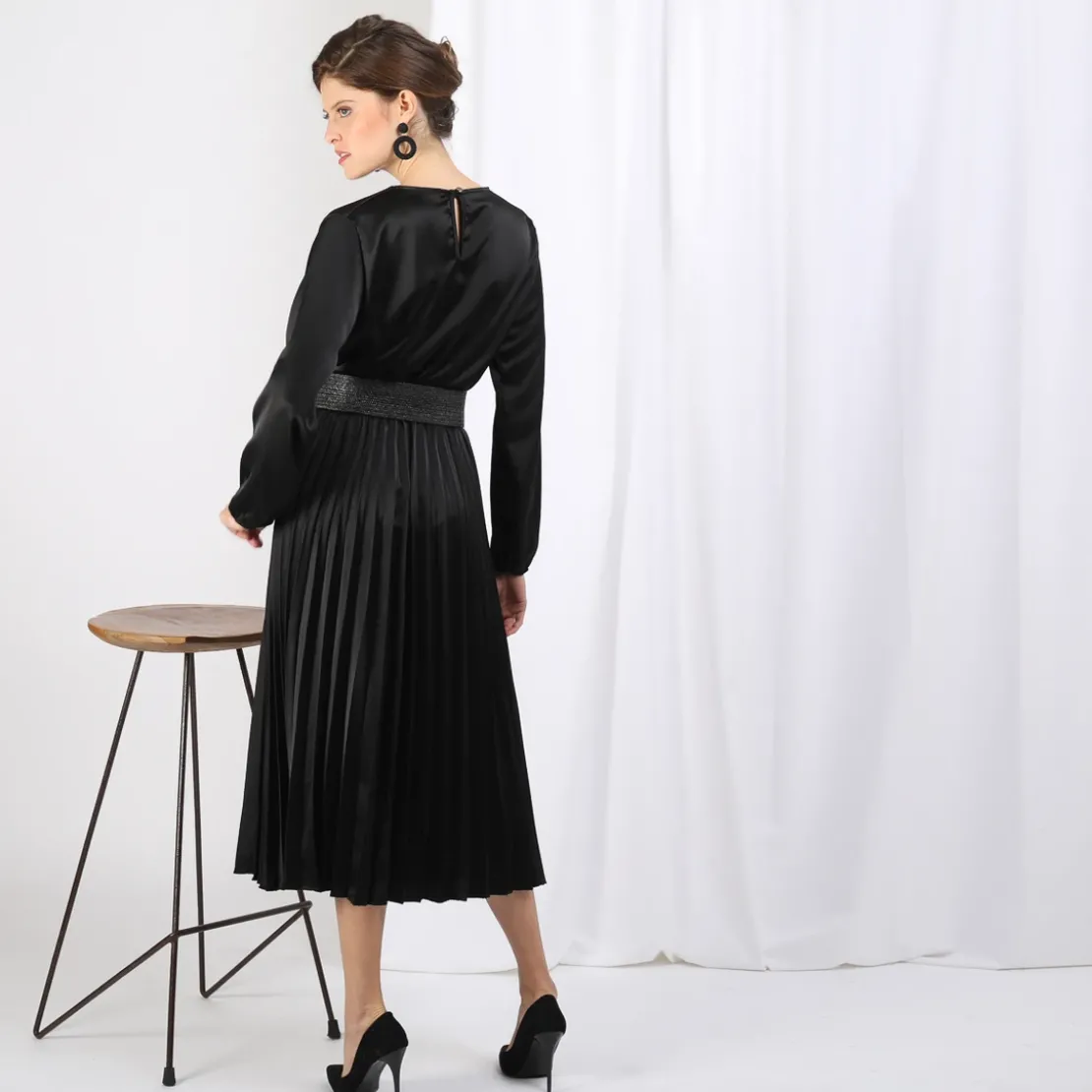 3S. x Le VestiaireRobe plissée Gisèle