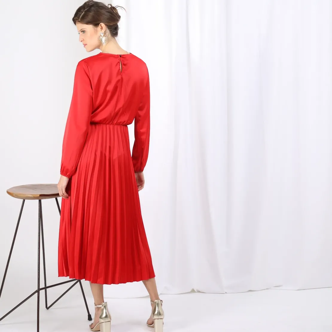 3S. x Le VestiaireRobe plissée Gisèle