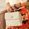 3S. x Le VestiaireSac en jean blanc Justine bleu