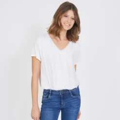 3S. x Le VestiaireTee-shirt doublure soie Jean