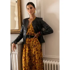 3S. x Le VestiaireVeste cintrée effet cuir 3 Suisses femme - Noir