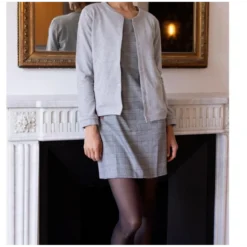 3S. x Le VestiaireVeste manches longues fermée par pressions femme - gris chiné