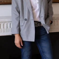 3S. x Le VestiaireVeste tailleur femme - Gris
