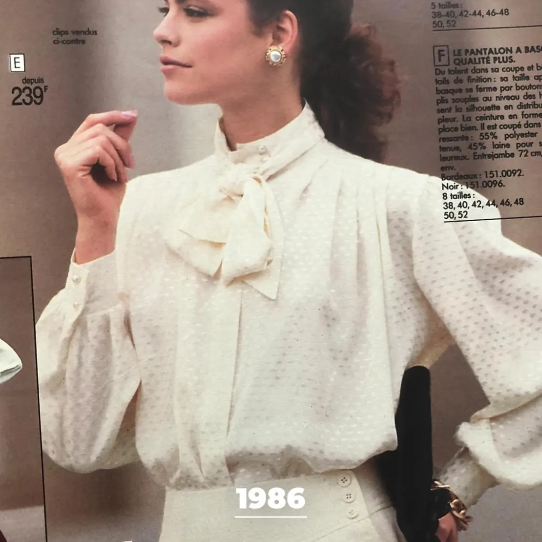 3S. x RééditionBlouse Lavallière Meng noir