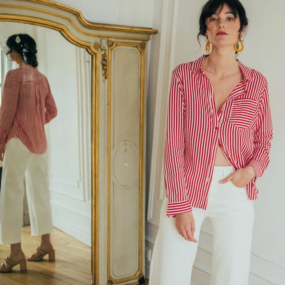 3S. x RééditionChemise rayéeNico Réédition