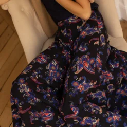 3S. x RééditionJupe longue Felicia noir en viscose