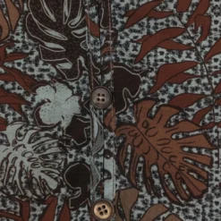 3S. x RééditionJupe longue imprimée jungle Amy gris en viscose