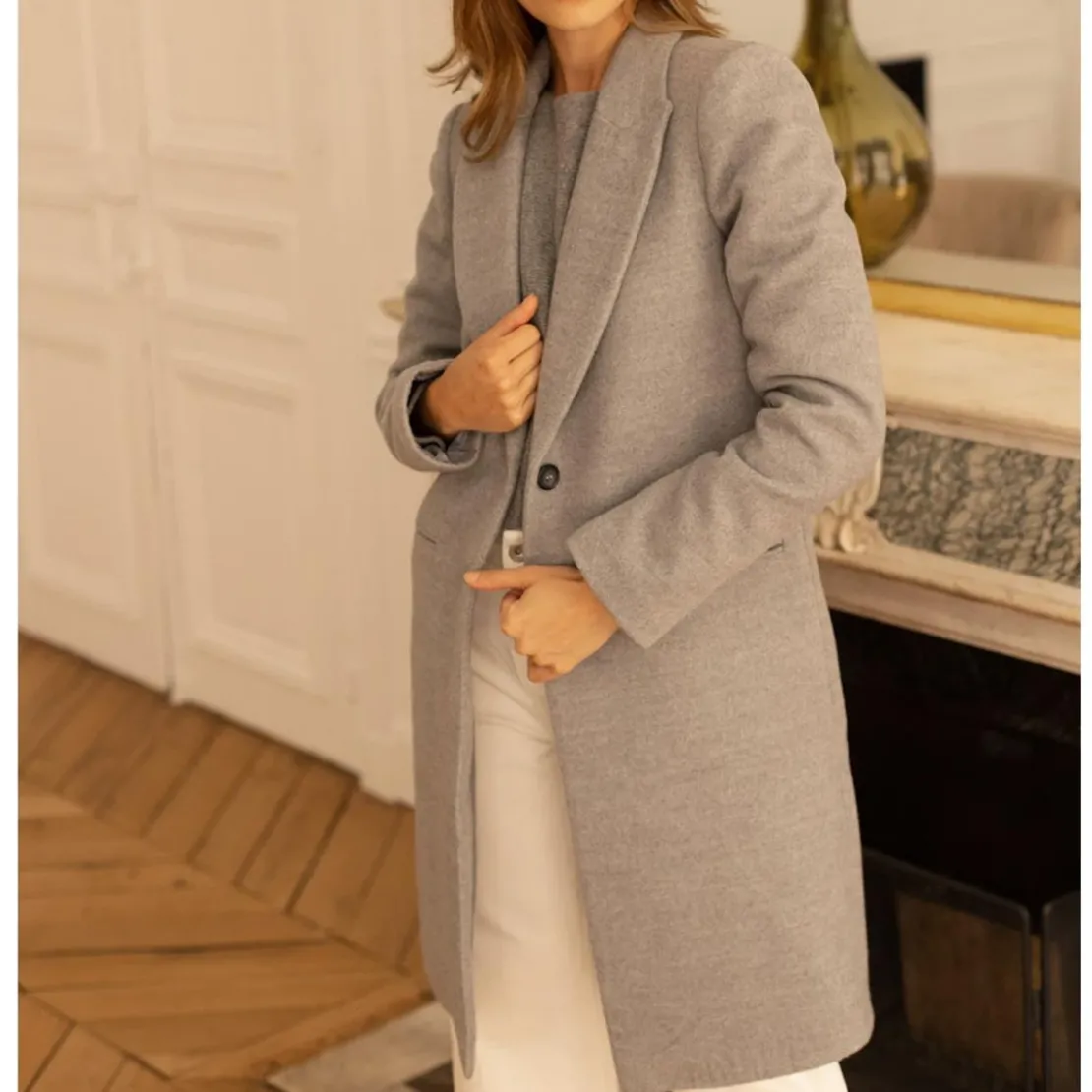 3S. x RééditionManteau col tailleur Etienne