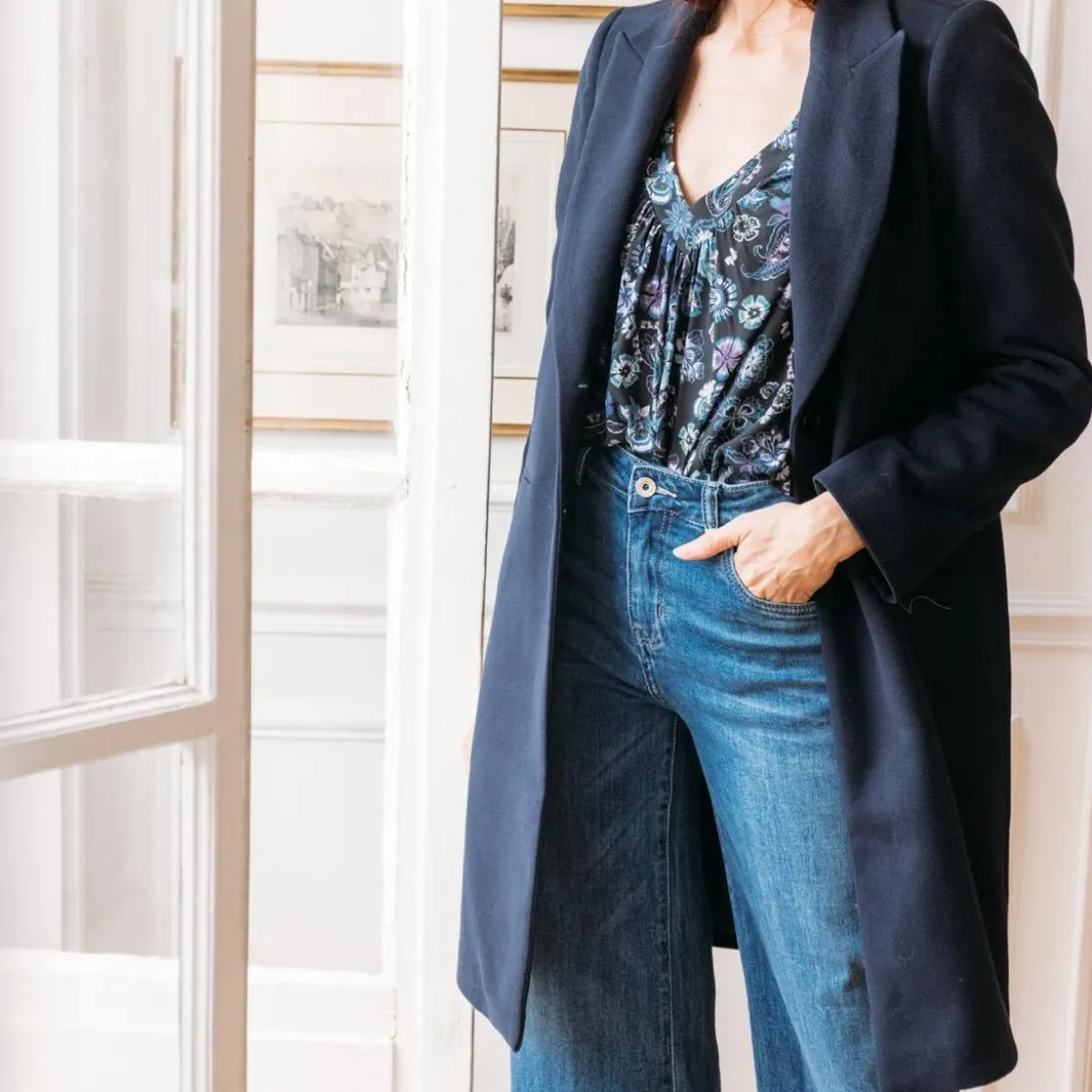 3S. x RééditionManteau col tailleur Etienne