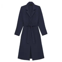 3S. x RééditionManteau long MAXI bleu marine