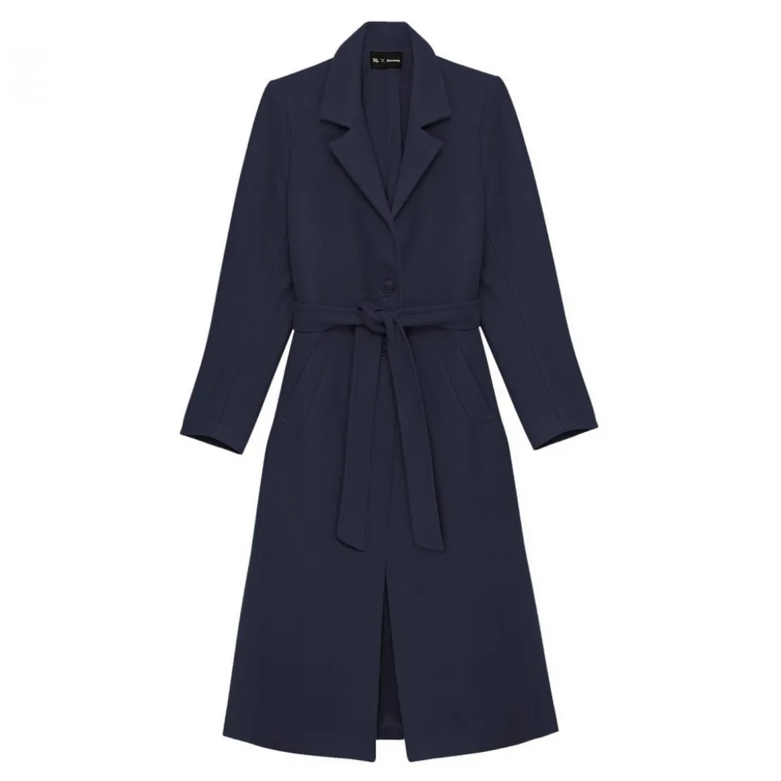 3S. x RééditionManteau long MAXI bleu marine