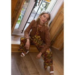 3S. x RééditionPantalon Cécilia multicolore en viscose