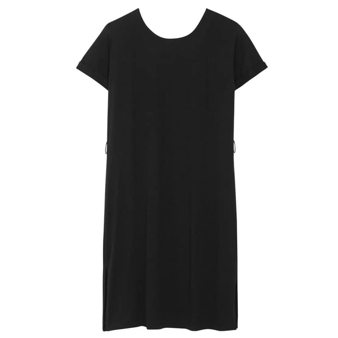 3S. x RééditionRobe coupe crayon ouverture dos réédition Olivia noir en viscose
