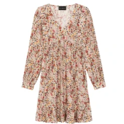 3S. x RééditionRobe imprimée Olympe Réédition terracotta en viscose
