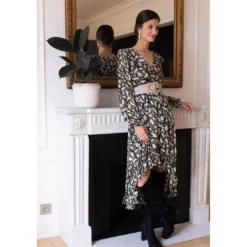 3S. x RééditionRobe longue croisée Jane