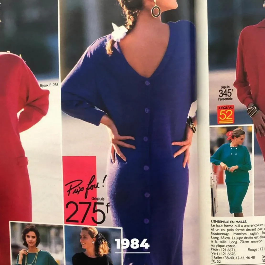 3S. x RééditionRobe longue dos V Damienne rouge
