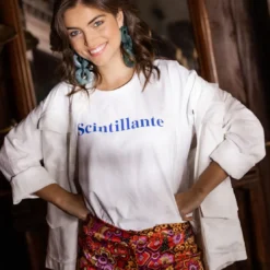 3S. x RééditionT-shirt manches courtes Nineties blanc en coton