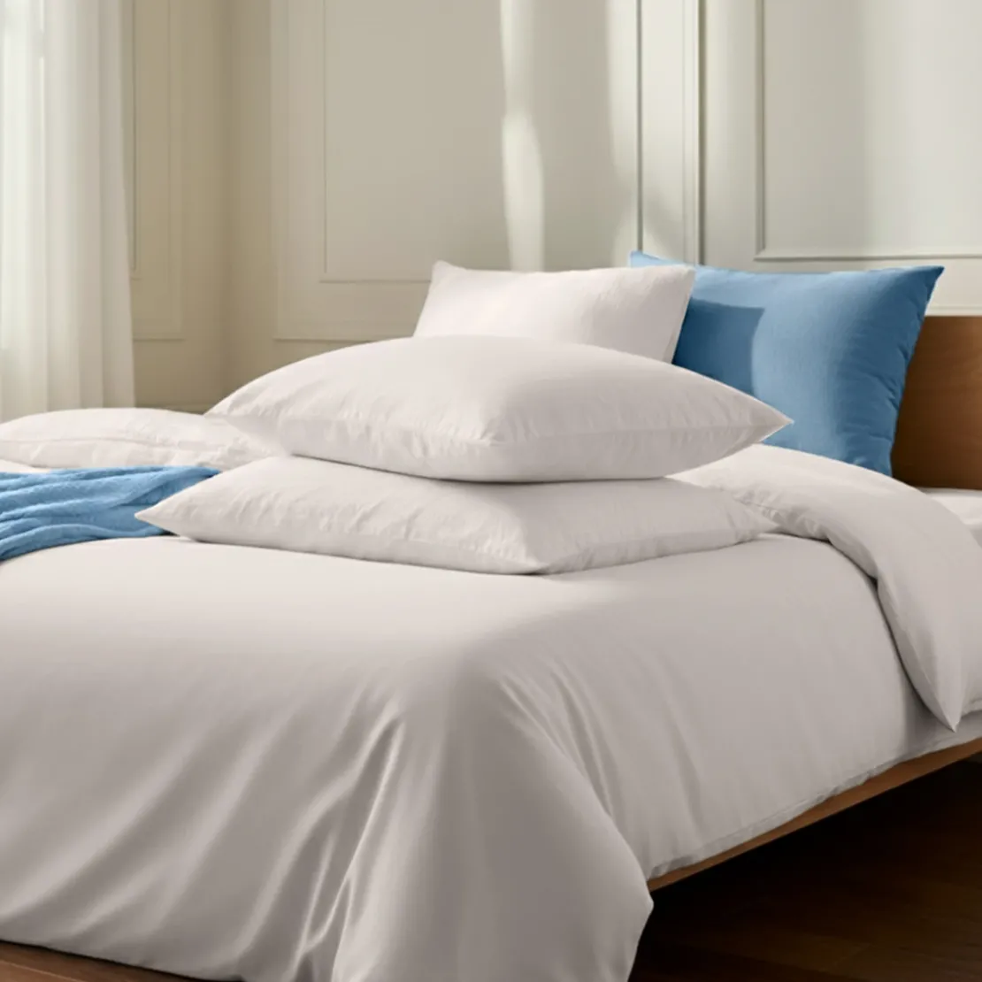 3S. x SignatureHousse de couette Luxe Percale de coton Bio - Beige - Avoine