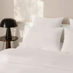 3S. x SignatureHousse de couette Luxe Percale de coton Bio - Beige - Avoine