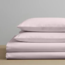 3S. x SignatureHousse de couette Luxe Percale de coton Bio - Rose - Dragée