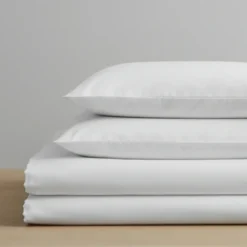 3S. x SignatureHousse de couette Luxe Percale de coton Bio - Blanc - Écume