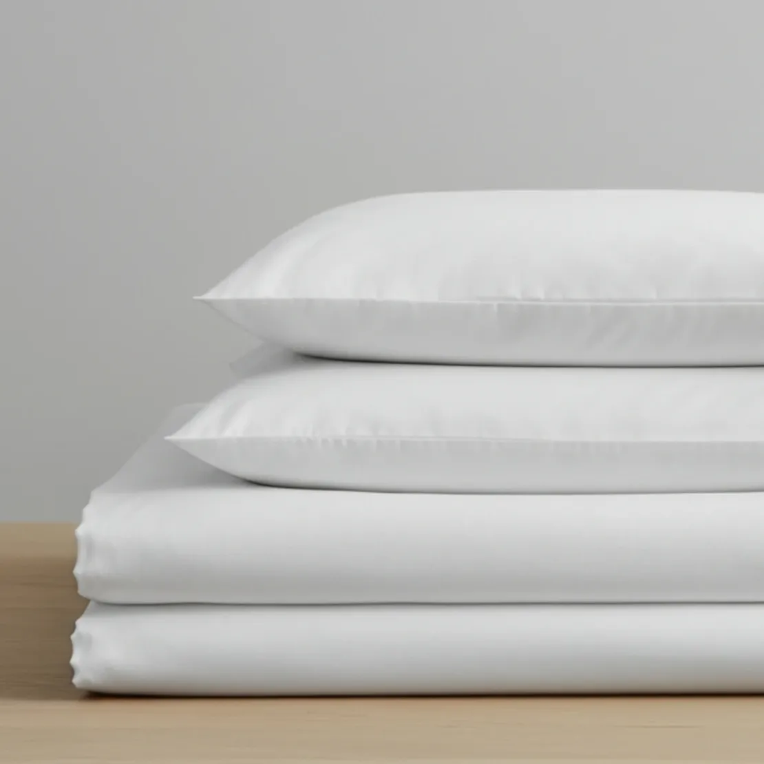 3S. x SignatureHousse de couette Luxe Percale de coton Bio - Blanc - Écume