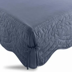 3S. x TertioCache-sommier coton - Bleu Indigo