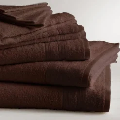 3S. x TertioDrap de bain en coton éponge 600 gm² - chocolat