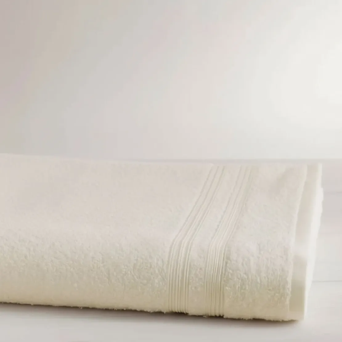 3S. x TertioDrap de bain en coton éponge 600 gm² - écru