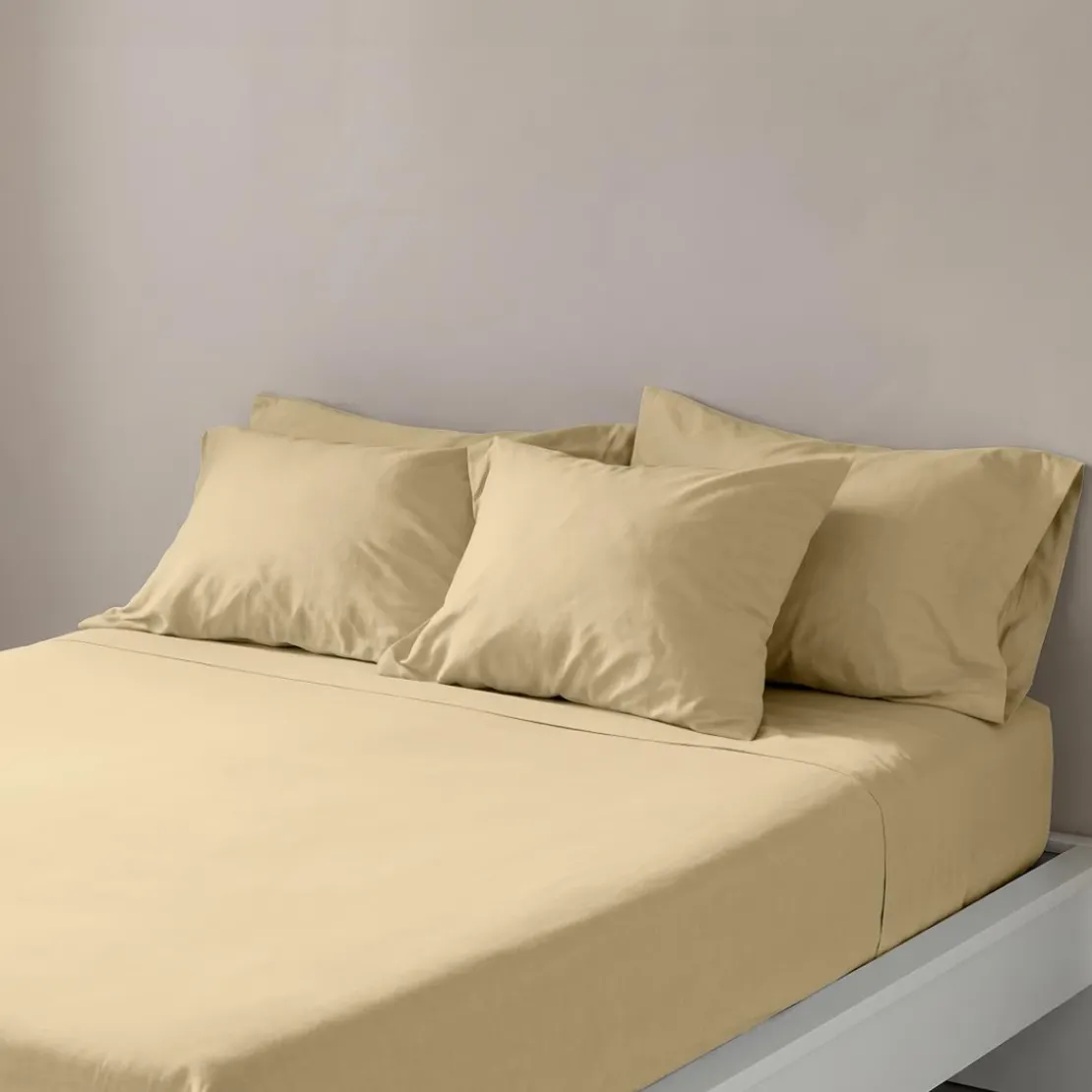 3S. x TertioDrap-housse coton - Beige - Ficelle