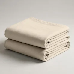 3S. x TertioDrap-housse coton - Beige - Ecru