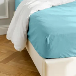 3S. x TertioDrap-housse coton - Bleu - Lagon