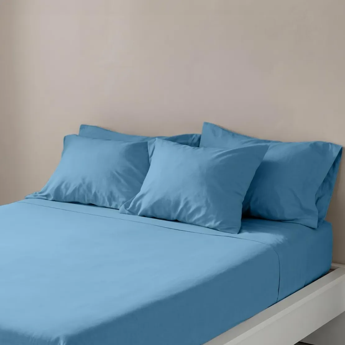 3S. x TertioDrap-housse coton - Bleu - Azur